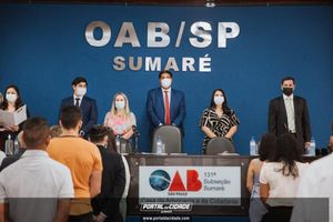 OAB Sumar&eacute; realiza a 1&ordf; entrega do ano das carteiras aos novos Advogados