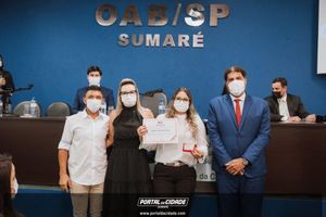 OAB Sumar&eacute; realiza a 1&ordf; entrega do ano das carteiras aos novos Advogados