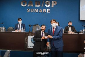 OAB Sumar&eacute; realiza a 1&ordf; entrega do ano das carteiras aos novos Advogados