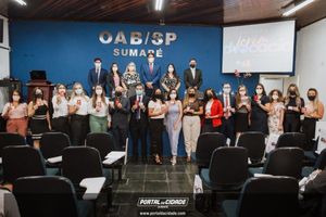 OAB Sumar&eacute; realiza a 1&ordf; entrega do ano das carteiras aos novos Advogados