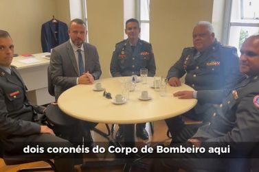 Deputado estadual andradense se reúne com representantes dos Bombeiros