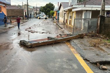 [V&iacute;deo] S&atilde;o Jo&atilde;o da Boa Vista sofre com estragos causados pela chuva