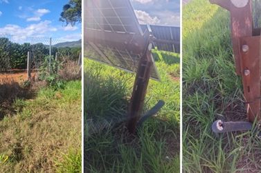 Furto de fios de cobre &eacute; registrado em usina de energia solar na zona rural de Andradas