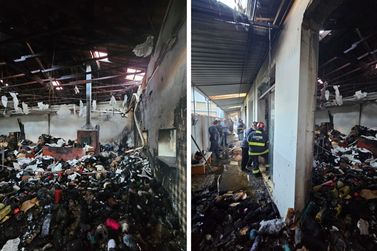 [V&iacute;deo] Inc&ecirc;ndio atinge estabelecimento comercial e mobiliza equipes de emerg&ecirc;ncia