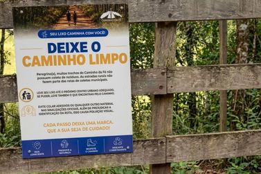 A&ccedil;&atilde;o no Caminho da F&eacute; ter&aacute; percurso de 10 km para recolhimento de lixo