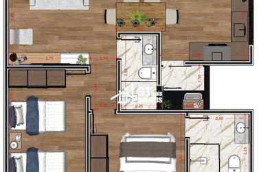 Apartamento &agrave; venda - 73m&sup2; - Jardim Do Lago