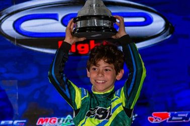 Piloto de 8 anos de Atibaia vence etapa da Copa SP Light de Kart em Interlagos