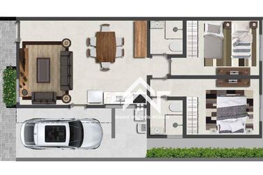 Casa &agrave; venda - 70m&sup2; - Vale das Flores