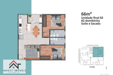 Apartamento &agrave; venda - 39m&sup2; - Centro