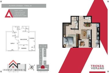 Apartamento &agrave; venda - 44m&sup2; - Atibaia Jardim