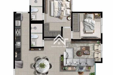 Apartamento &agrave; venda - 69m&sup2; - Atibaia Jardim