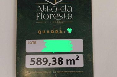 Terreno &agrave; venda - 589m&sup2; - Alto da Floresta Residencial