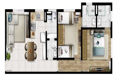 Apartamento &agrave; venda - 70m&sup2; - Vila Giglio