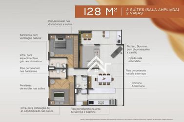 Apartamento &agrave; venda - 128m&sup2; - Centro