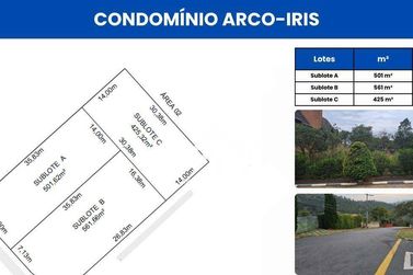 Terreno &agrave; venda - 425m&sup2; - Parque Arco Iris
