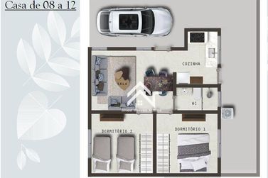 Casa &agrave; venda - 47m&sup2; - Caetetuba
