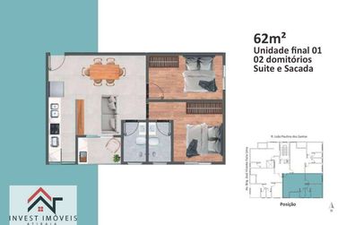 Apartamento &agrave; venda - 39m&sup2; - Centro