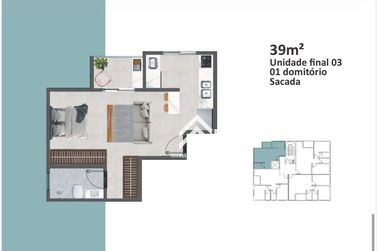 Apartamento &agrave; venda - 40m&sup2; - Jardim Paulista