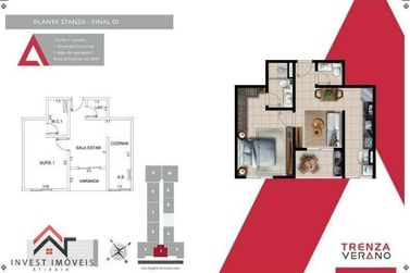 Apartamento &agrave; venda - 44m&sup2; - Atibaia Jardim