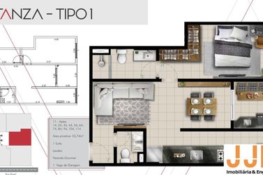 Apartamento &agrave; venda - 53m&sup2; - Atibaia Jardim