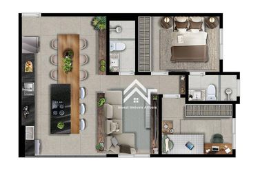 Apartamento &agrave; venda - 66m&sup2; - Atibaia Jardim