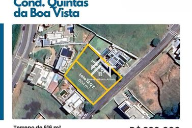 Terreno &agrave; venda - 616m&sup2; - Quintas da Boa Vista