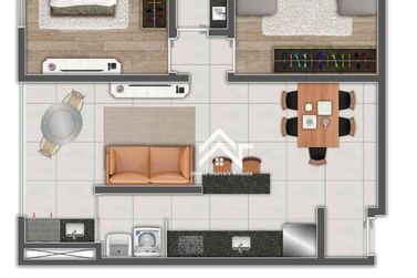 Apartamento &agrave; venda - 63m&sup2; - Residencial Jardins da Catalunha