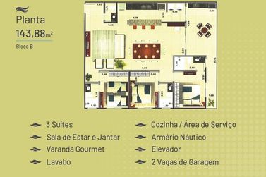 Apartamento &agrave; venda - 143m&sup2; - ITAGUA