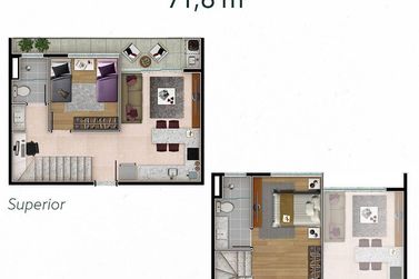 Apartamento &agrave; venda - 45m&sup2; - Alvin&oacute;polis