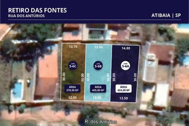 Terreno &agrave; venda - 424m&sup2; - RETIRO DAS FONTES
