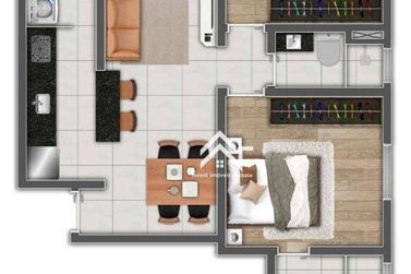 Apartamento &agrave; venda - 63m&sup2; - Residencial Jardins da Catalunha