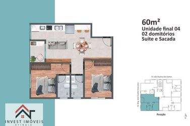 Apartamento &agrave; venda - 39m&sup2; - Centro