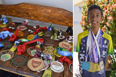 Bryan: o jovem campe&atilde;o mundial de karat&ecirc; que enche Bady Bassitt de orgulho