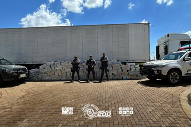 Pol&iacute;cia Rodovi&aacute;ria apreende 1,7 tonelada de maconha em caminh&atilde;o na BR-153