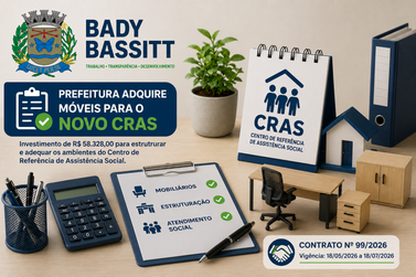 #DeuNoDi&aacute;rio: Prefeitura compra m&oacute;veis para estrutura&ccedil;&atilde;o do novo CRAS
