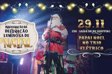 Venha Celebrar a Decora&ccedil;&atilde;o Luminosa e a Chegada do Papai Noel