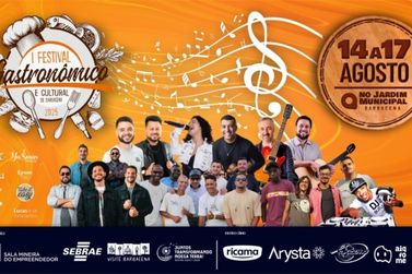 Confira a programa&ccedil;&atilde;o do Festival Gastron&ocirc;mico e Cultural de Barbacena