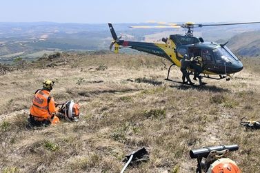 Inc&ecirc;ndio na Serra de S&atilde;o Jos&eacute; atinge cerca de 750 hectares e segue ativo