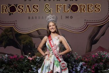 Yasmim Caetano a nova Rainha das Rosas e Flores de Barbacena 2026