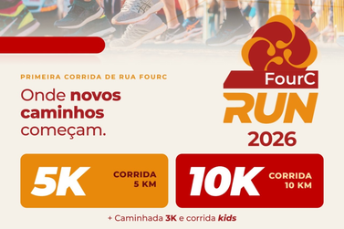 FourC Run acontece em 8 de novembro, com corridas de 5 e 10 km e Corrida kids 