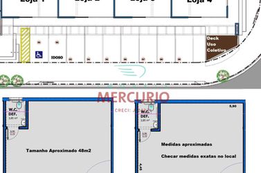 Sala Comercial para alugar - 48m&sup2; - Jardim Solange