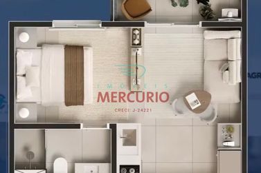 Apartamento &agrave; venda - 28m&sup2; - Vila Cidade Universit&aacute;ria