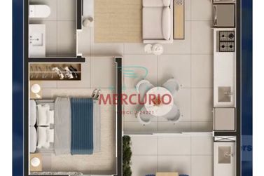 Apartamento &agrave; venda - 40m&sup2; - Vila Cidade Universit&aacute;ria