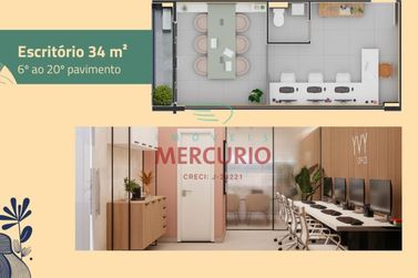 Sala Comercial &agrave; venda - 34m&sup2; - Vila Avia&ccedil;&atilde;o