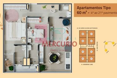 Apartamento &agrave; venda - 60m&sup2; - Vila Avia&ccedil;&atilde;o