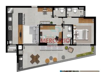 Apartamento &agrave; venda - 97m&sup2; - Vila Avia&ccedil;&atilde;o