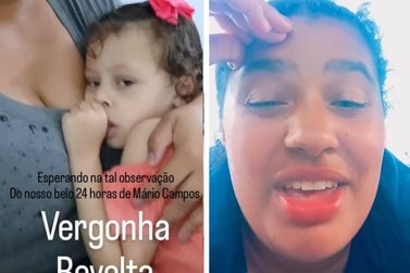 Mãe relata o drama da morte da filha de 3 anos em Mário Campos