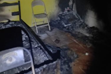  Fogo destrói parte de residência na região de Suzana em Brumadinho