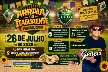 Arrai&aacute; do Itaguaense Futebol Clube ter&aacute; esporte, comidas t&iacute;picas e show neste domingo