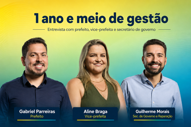 R&aacute;dio Regional entrevista prefeito, vice e secret&aacute;rio sobre 18 meses de gest&atilde;o